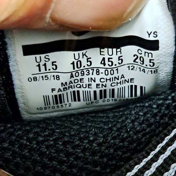 %Size 11.5 Nike Air Flightposite Black Topaz Mist Blue A09378-001 Men / A 16